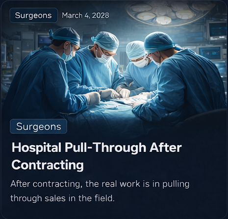 Hospital pull-through after contracting
